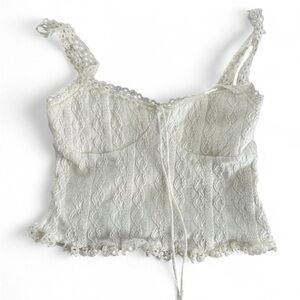Edikted White Lace Camisole